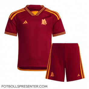 AS Roma Hemmatröja Barn 2023-24 Kortärmad (+ korta byxor)